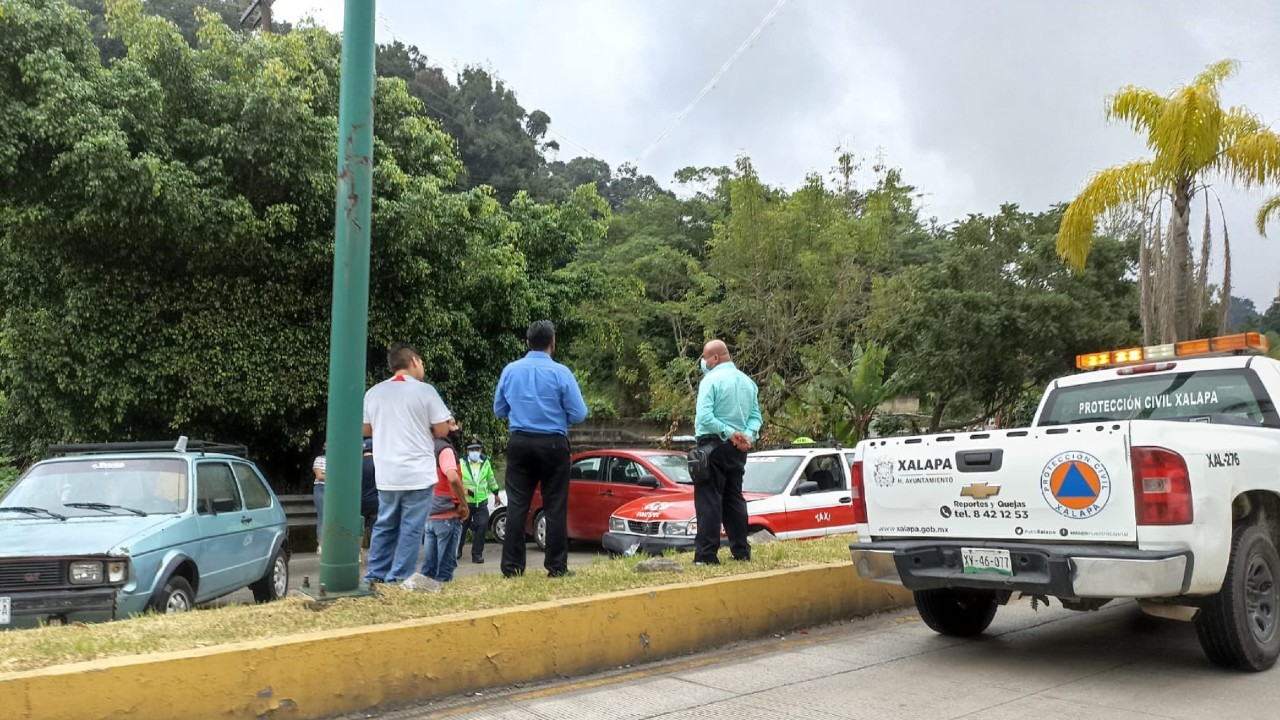 Carambola en Veracruz deja tres lesionados