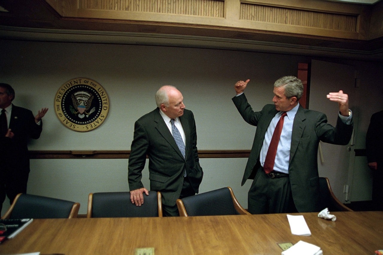 Dick Cheney, Donald Rumsfeld, George W Bush, 11 de septiembre, atentados terroristas