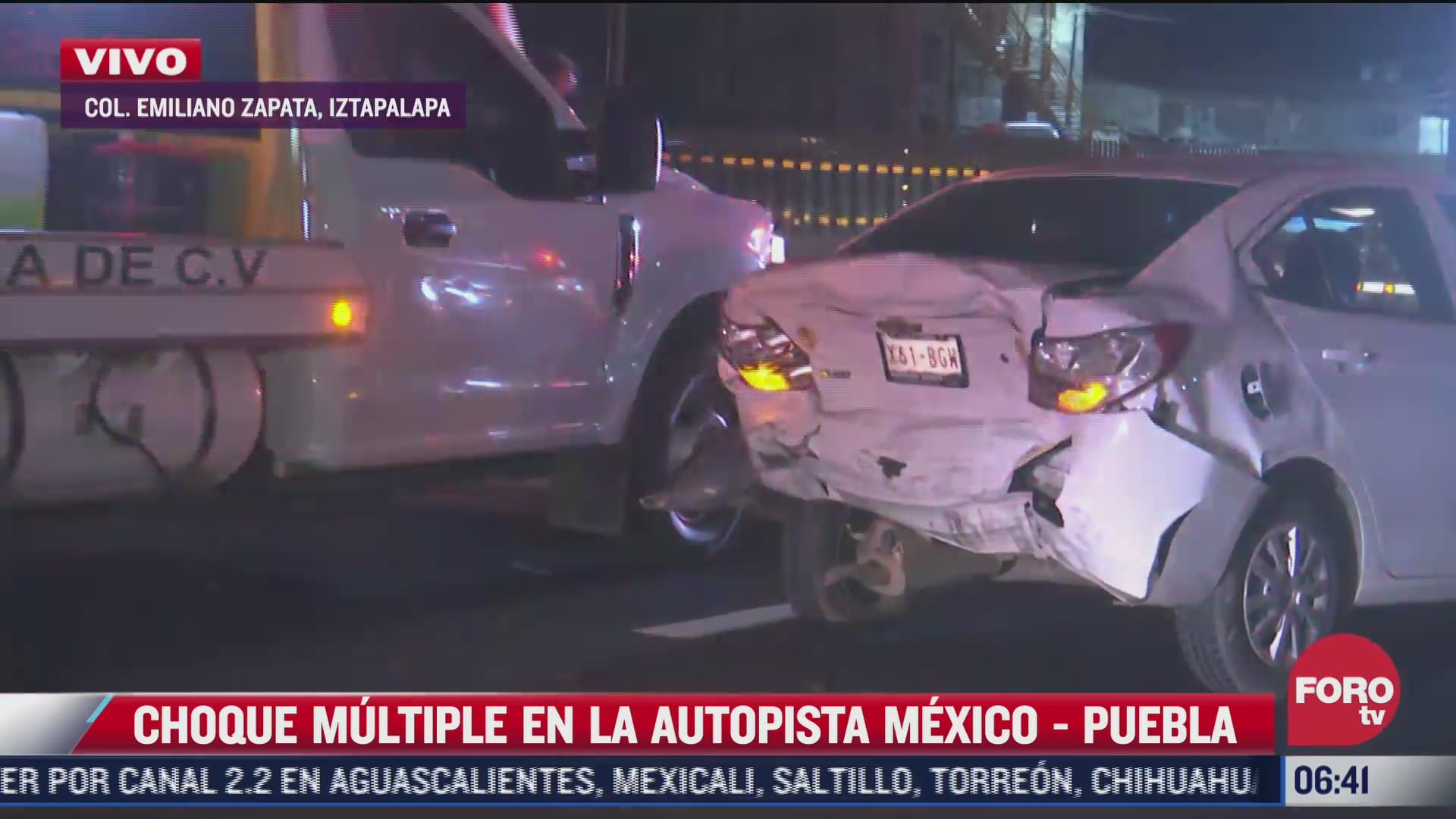 choque en la autopista mexico puebla deja una persona lesionada