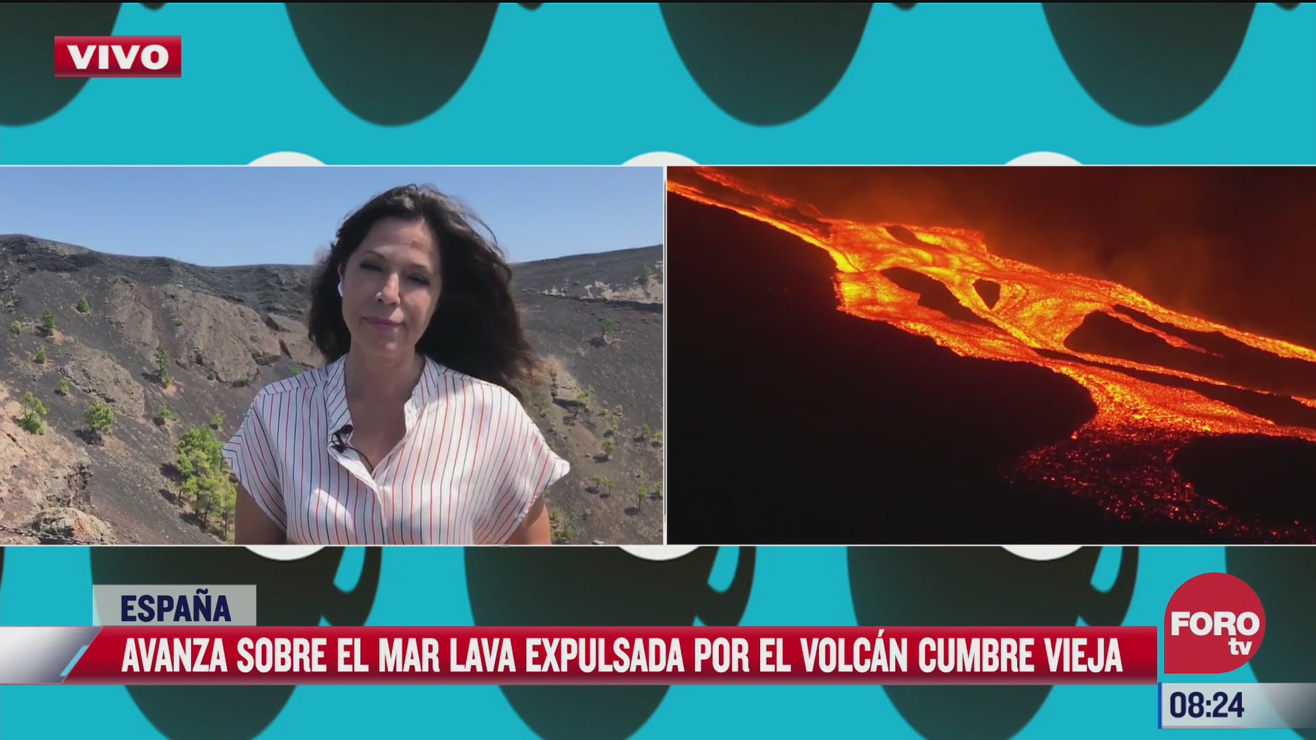 continua avanzando la lava del volcan cumbre vieja al mar en espana