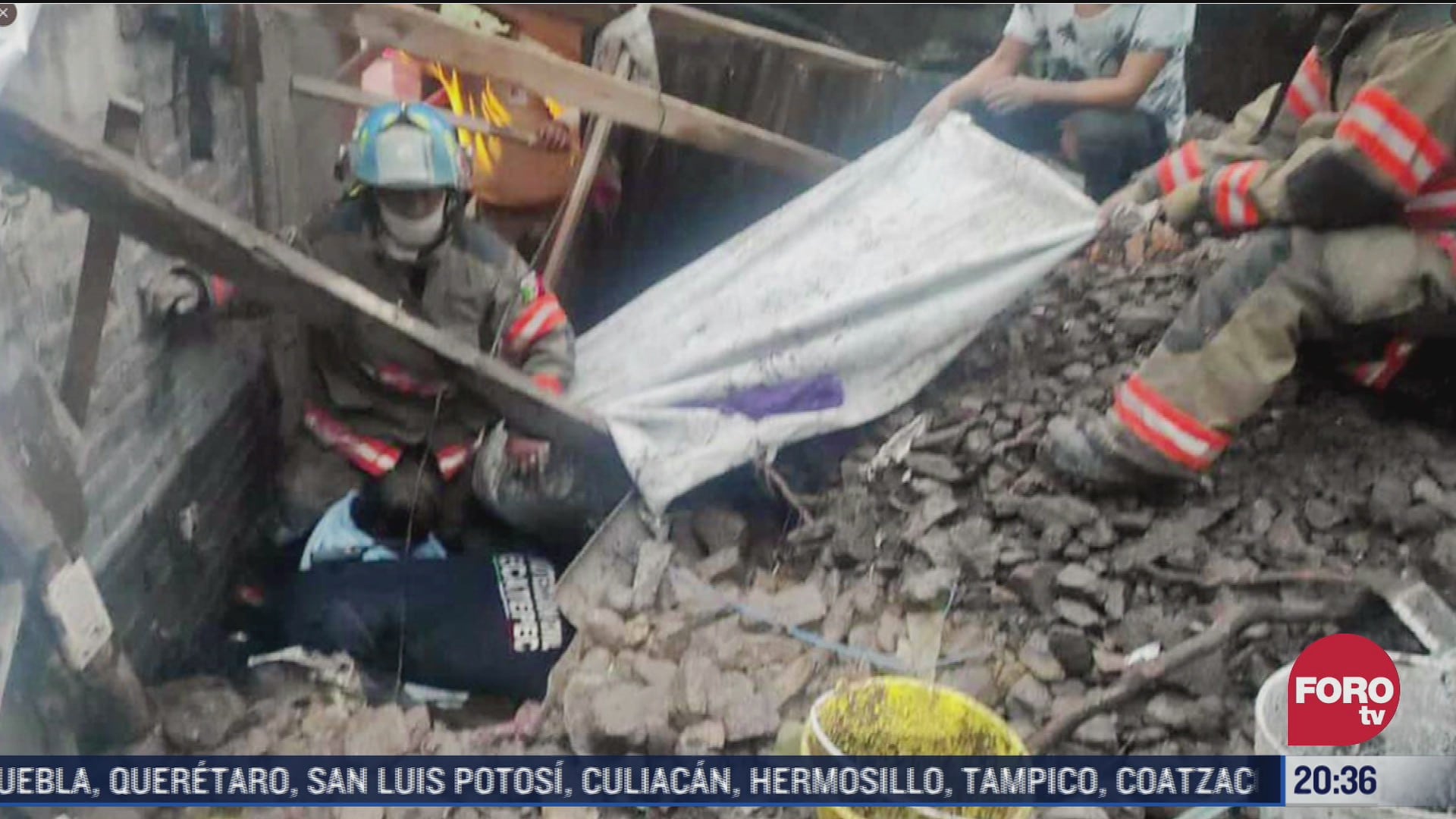 dos personas resultan heridas tras deslizamiento de tierra en ecatepec