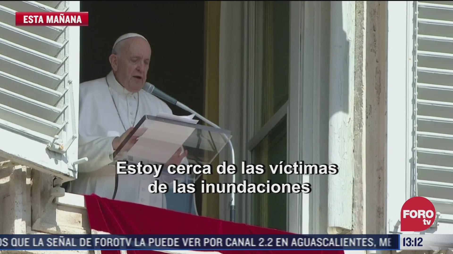 el papa se solidarizo con muertos por inundacion en tula