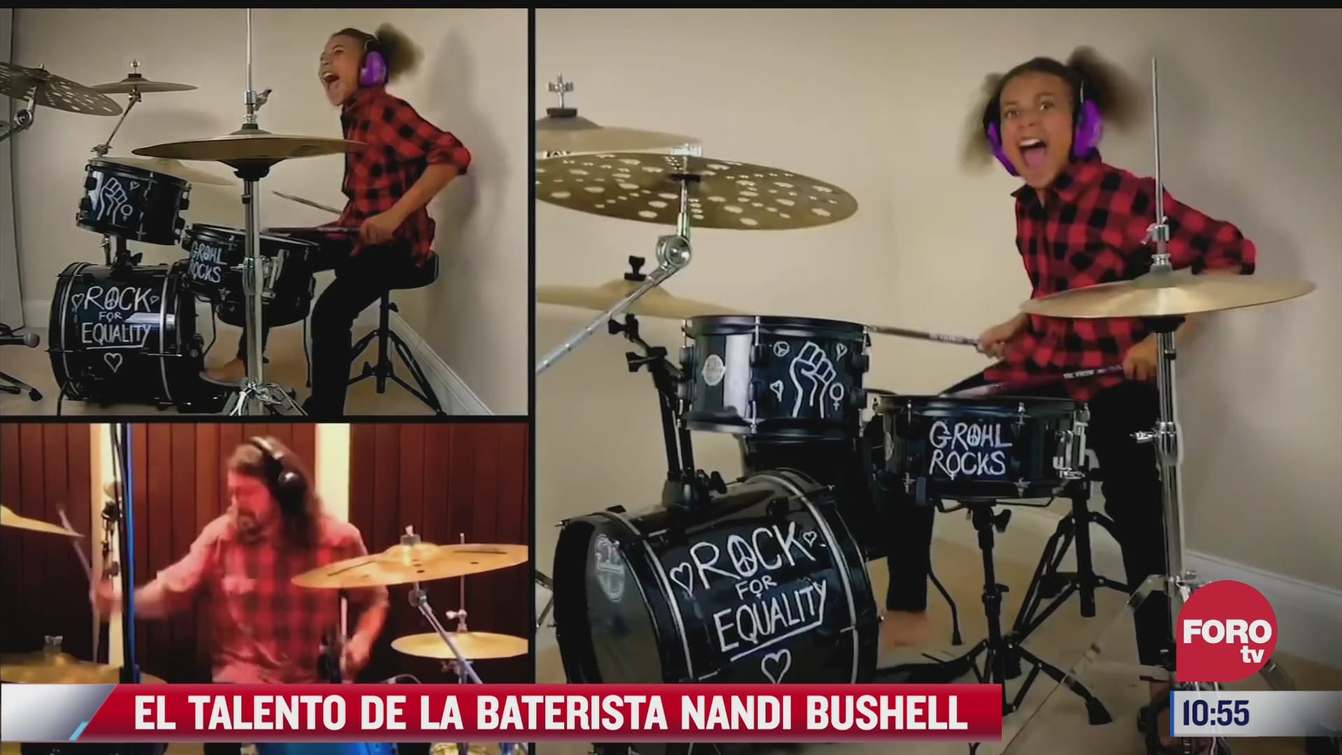 el talento de la baterista nandi bushell
