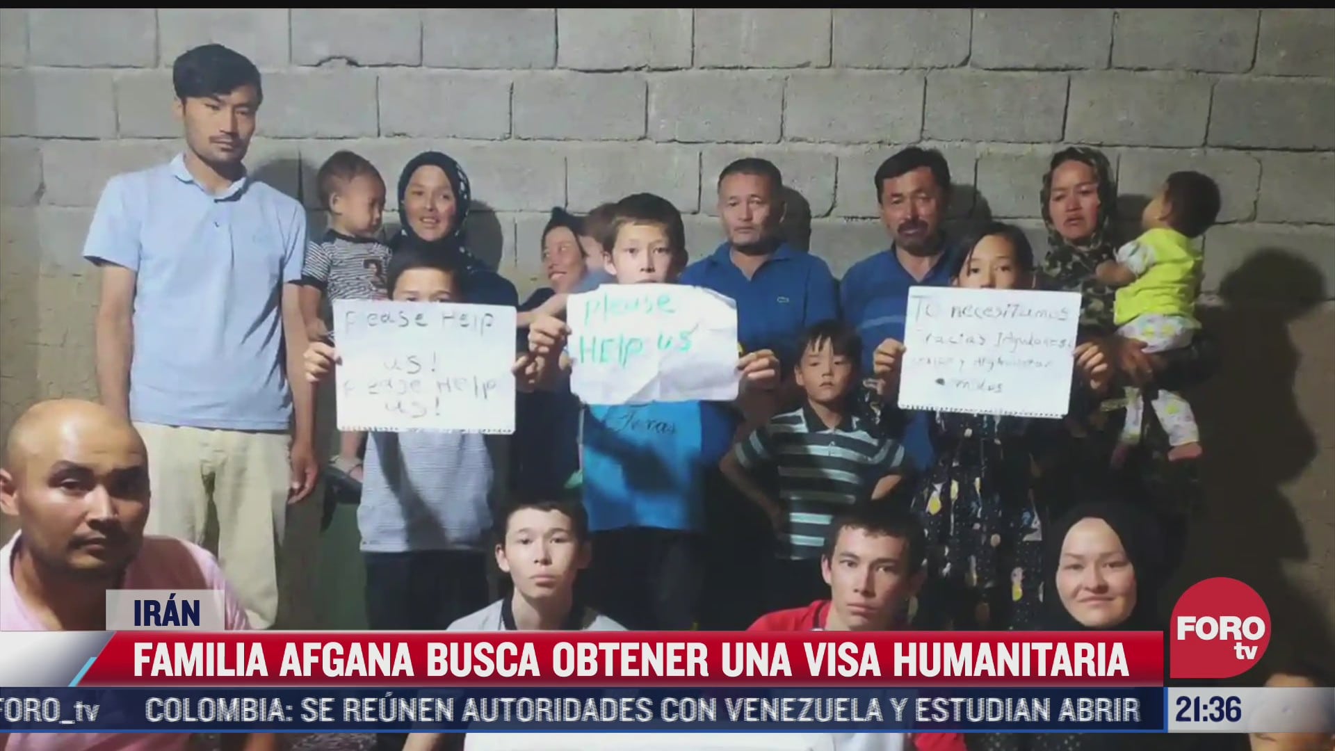 familia de afgano en mexico pide visa humanitaria