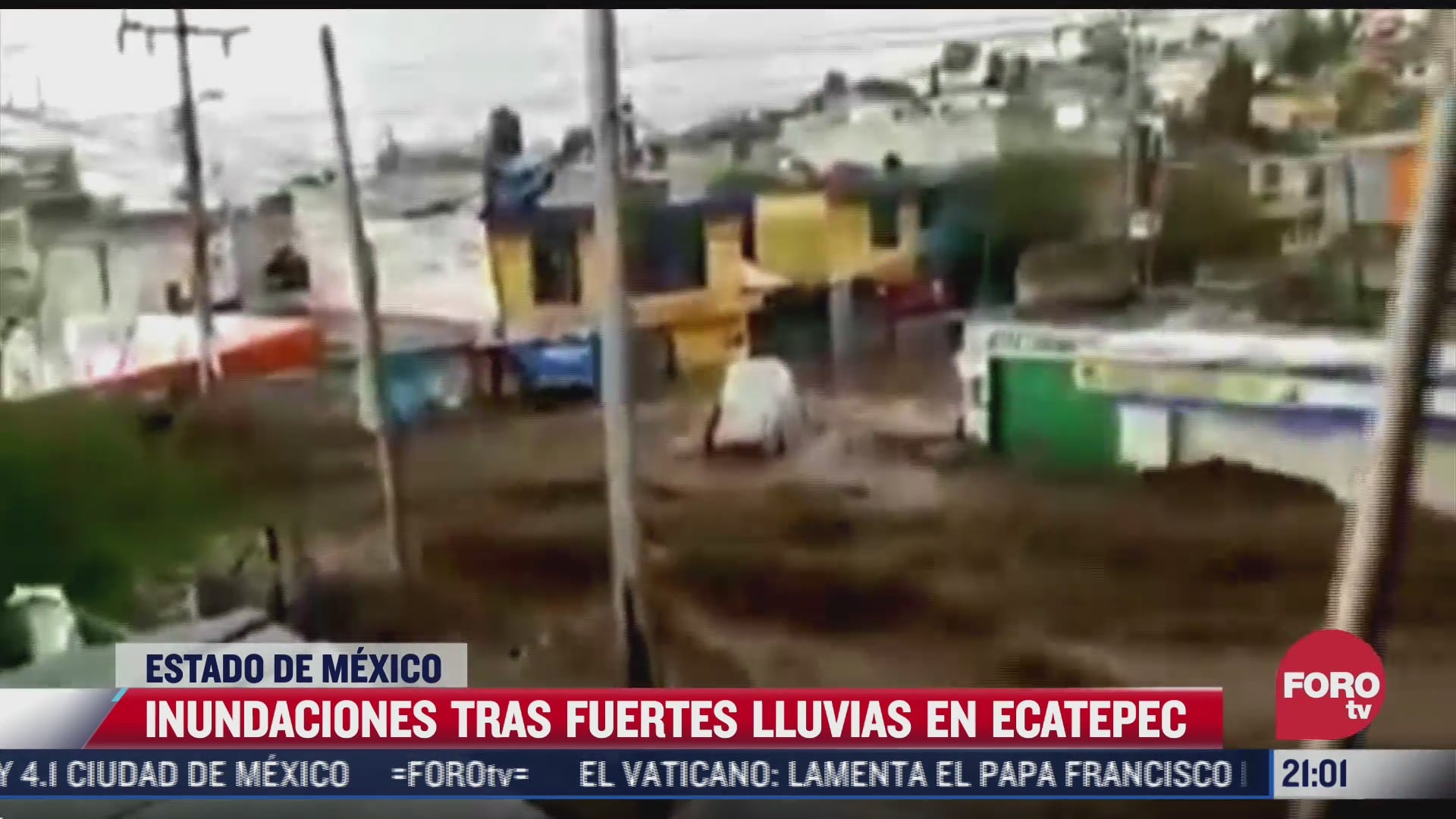 fuertes lluvias provocan severas inundaciones en ecatepec estado de mexico