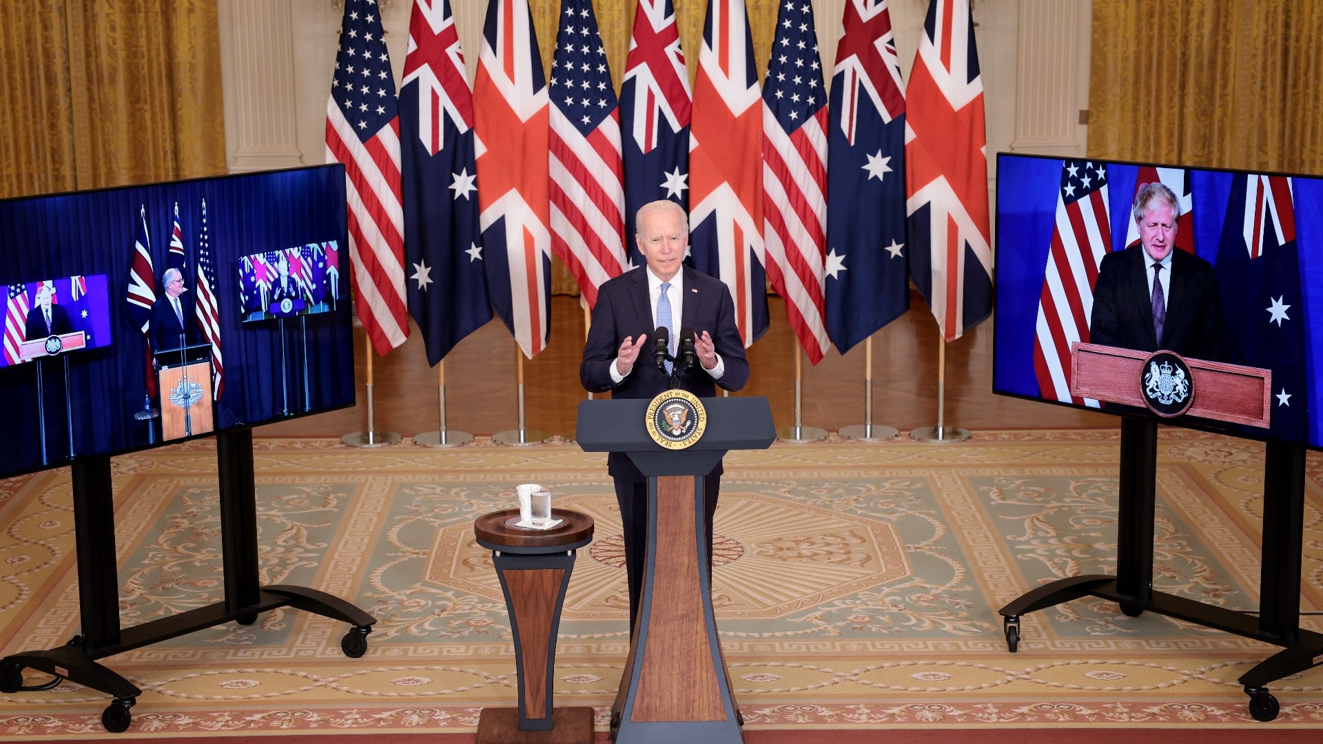Estados Unidos, Australia y Reino Unido anuncian pacto de defensa para enfrentar a China