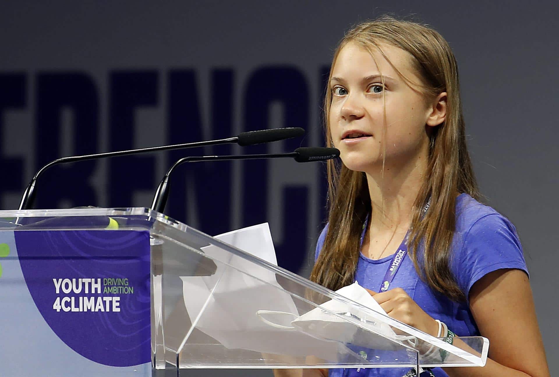 ‘Basta de bla, bla, bla’, exige Greta Thunberg