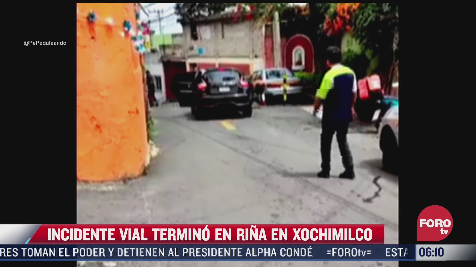 incidente vial termina en pelea a golpes en xochimilco