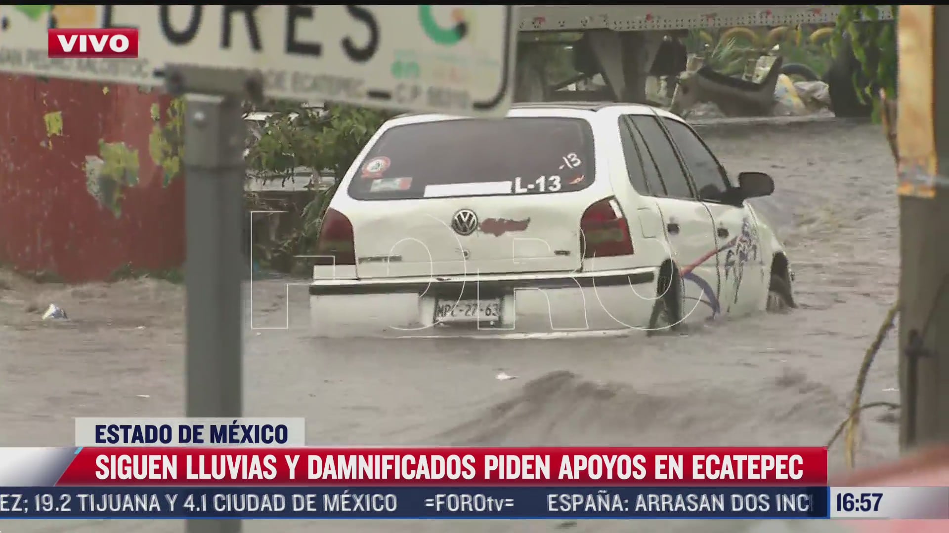 lluvias en ecatepec vuelven a convertir calles en rios