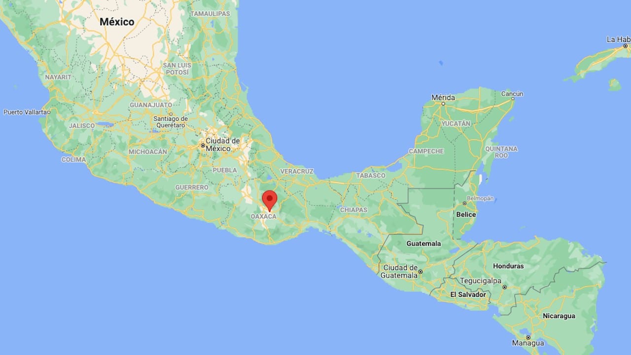 Sismo con epicentro en Tlacolula, Oaxaca (Google maps)