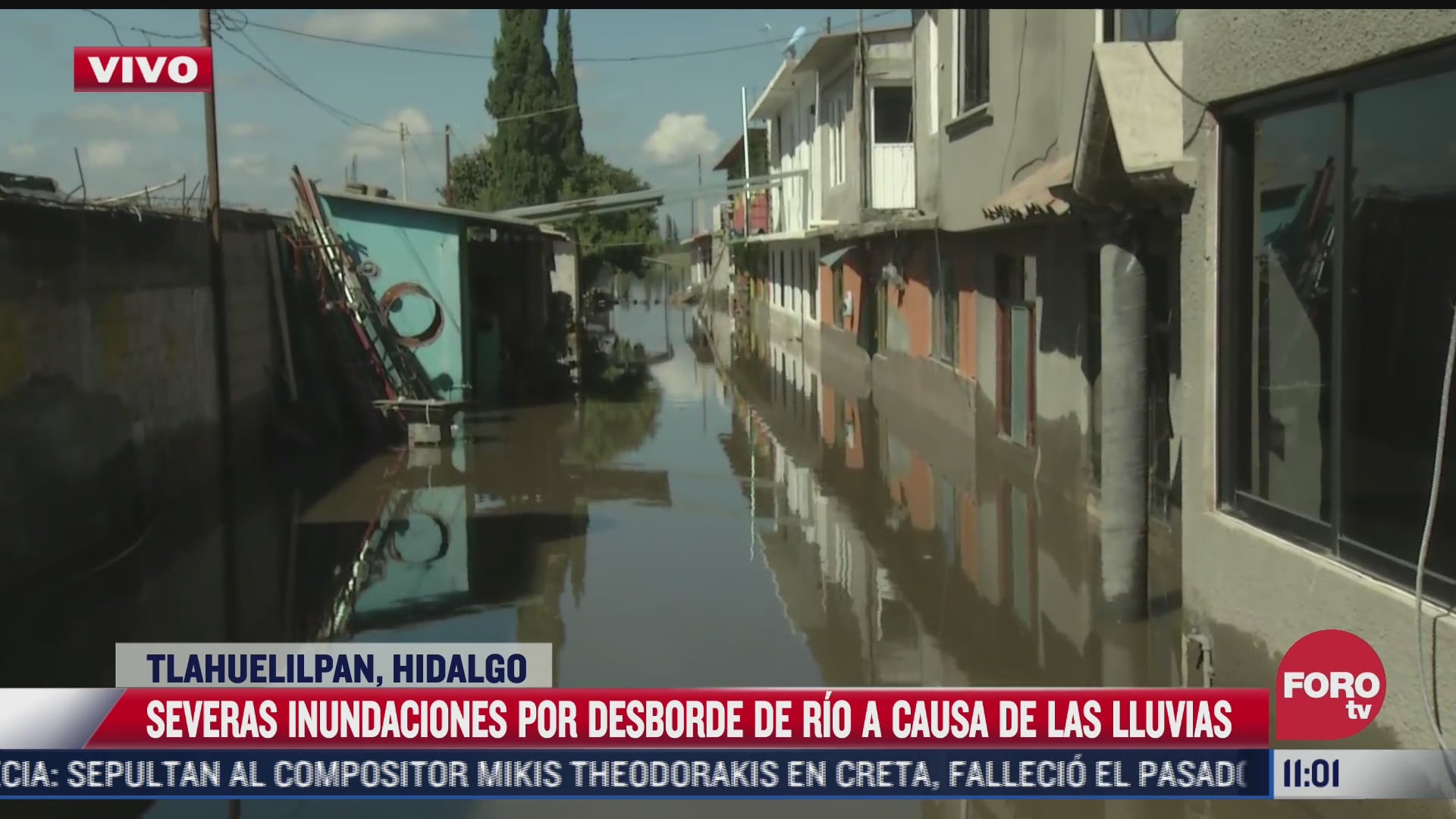 mas de 200 casas estan afectadas por desborde de rio en tlahuelilpan hidalgo