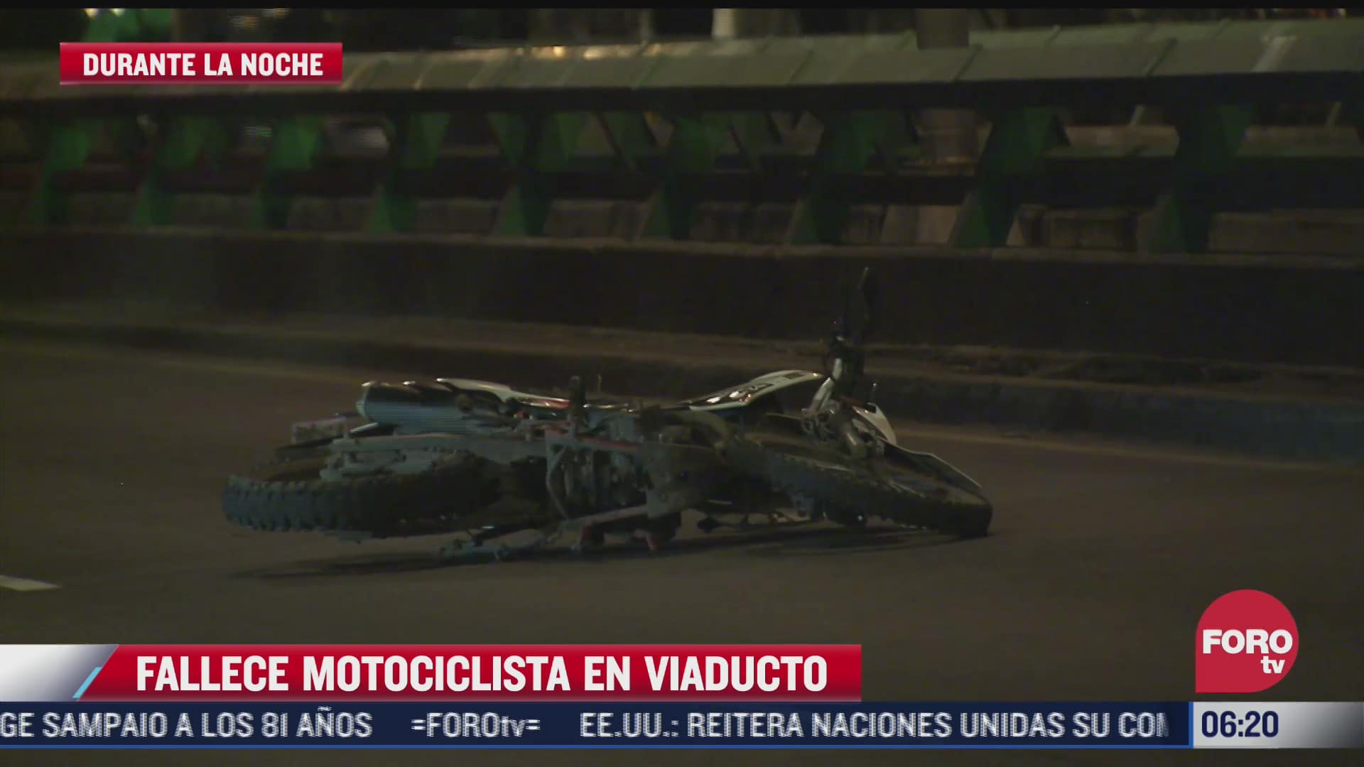 muere sujeto al caer de la motocicleta que conducia en viaducto tlalpan cdmx