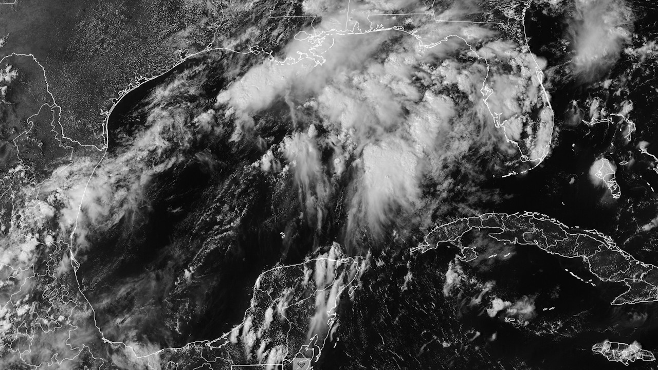 La tormenta tropical Odette en el Océano Atlántico (Rammb-Cira)