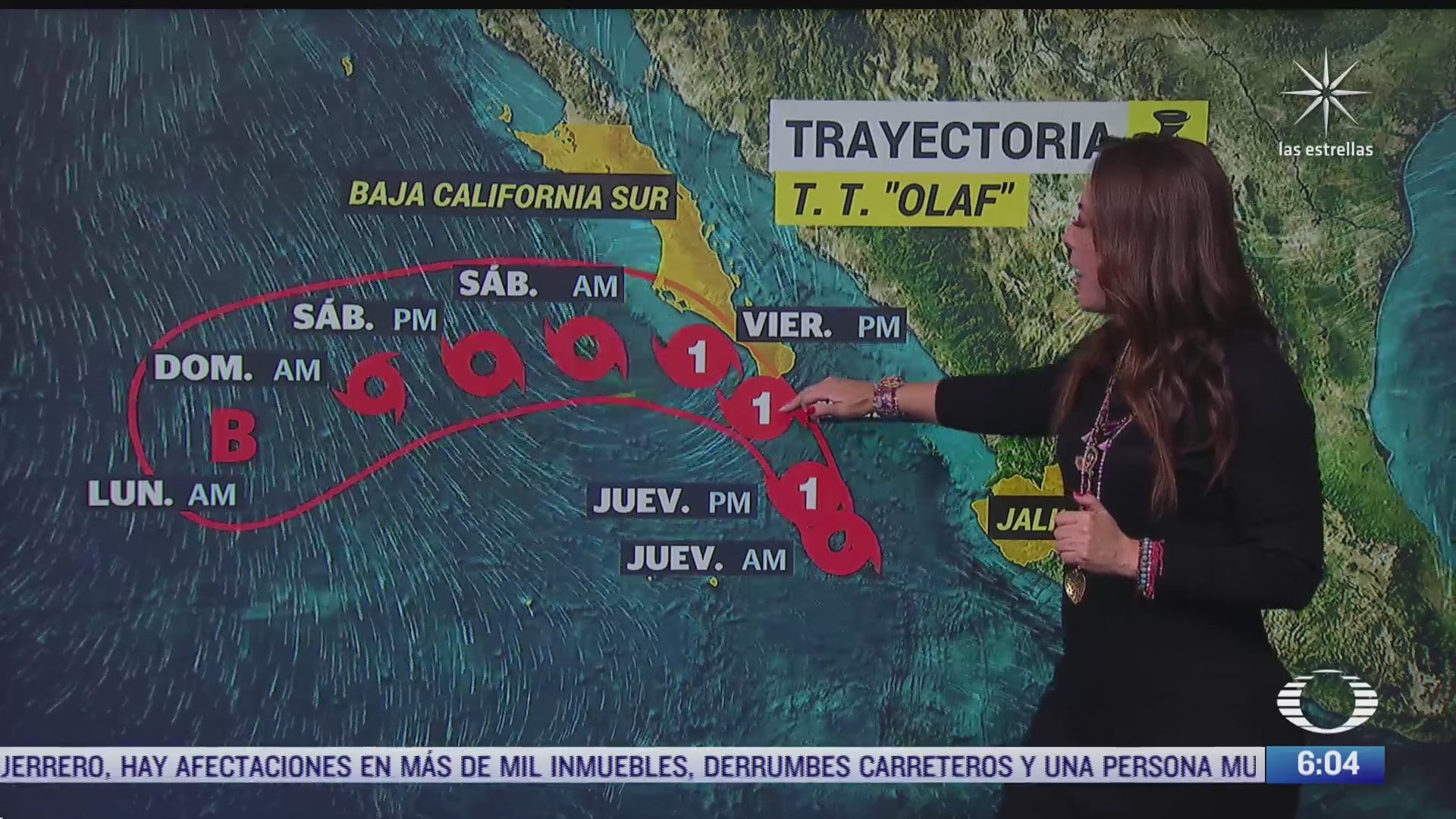 olaf podria intensificarse a huracan al suroeste de baja california sur