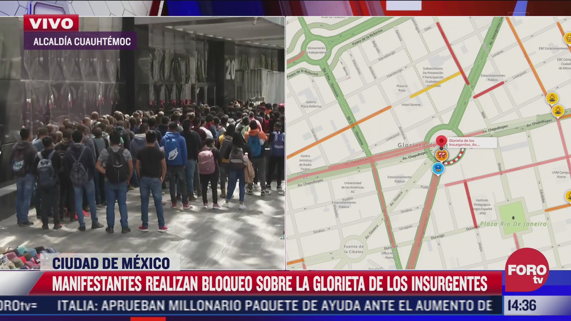 personas se manifiestan por el asesinato de los 43 normalistas de ayotzinapan a las afueras de la fiscalia general de la republica fgr