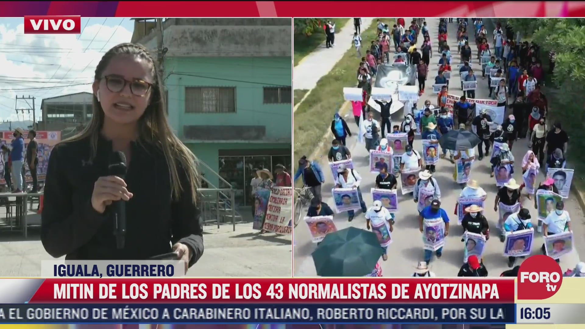 realizan mitin padres de los 43 normalistas de ayotzinapa