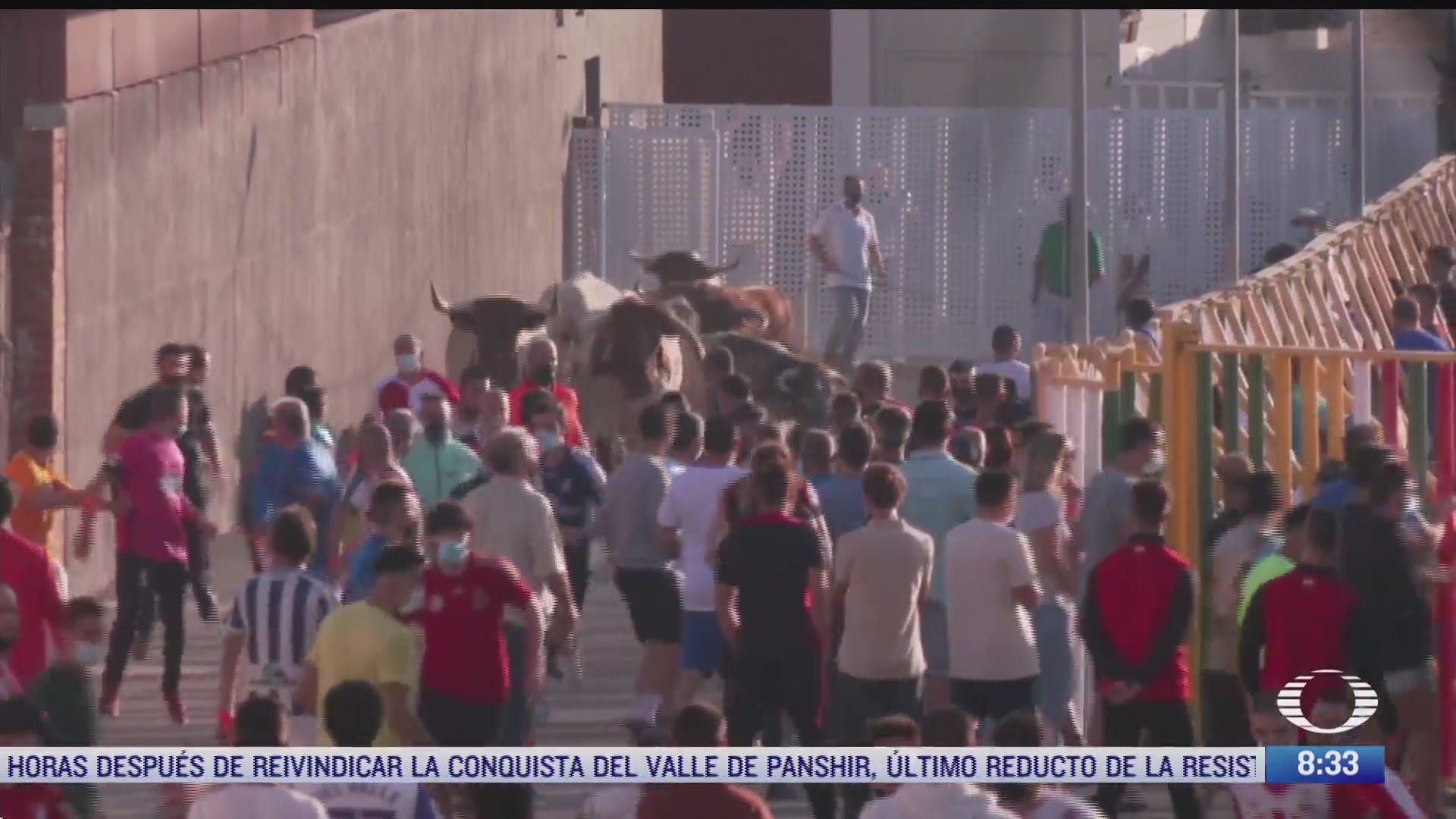 realizan primera fiesta de encierros en espana tras pandemia por covid