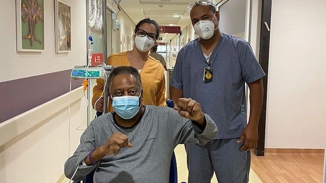 El exfutbolista Pelé publicó un video desde el hospital (Pelé Instagram)