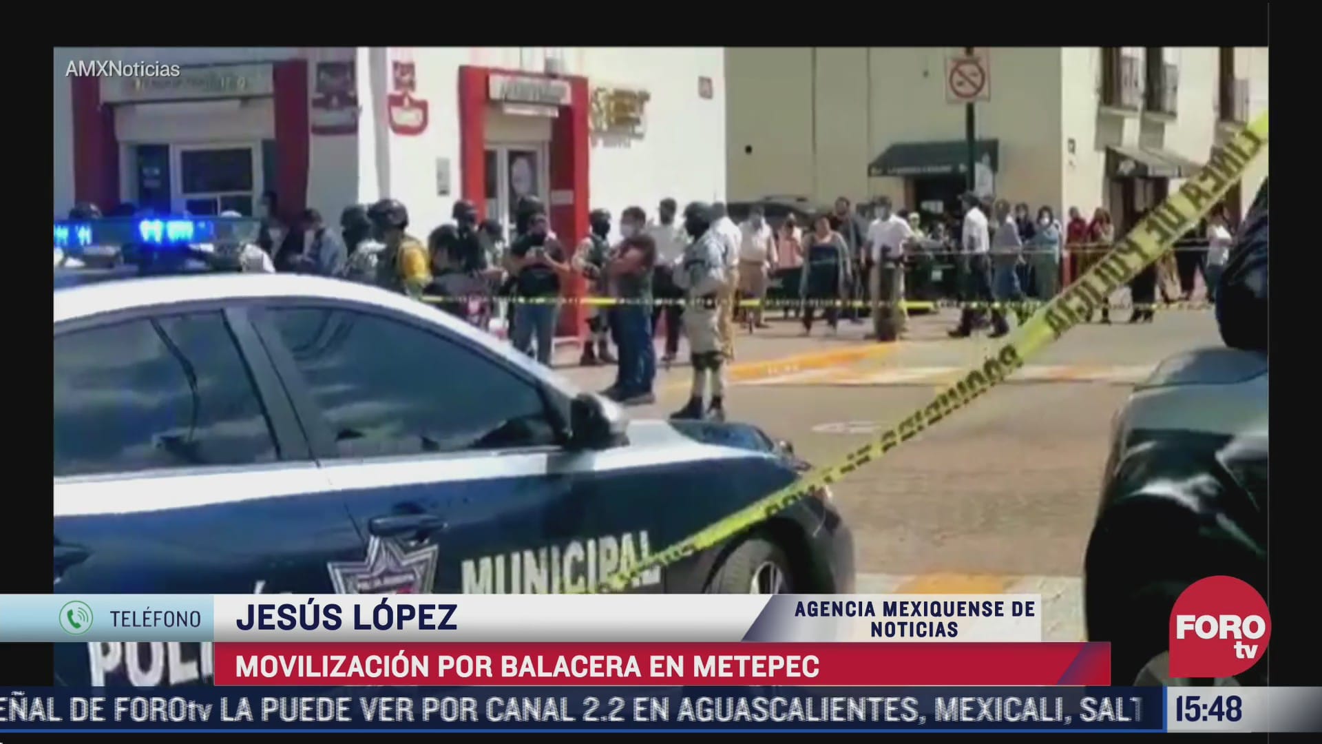 se registra movilizacion policiaca por balacera en metepec estado de mexico