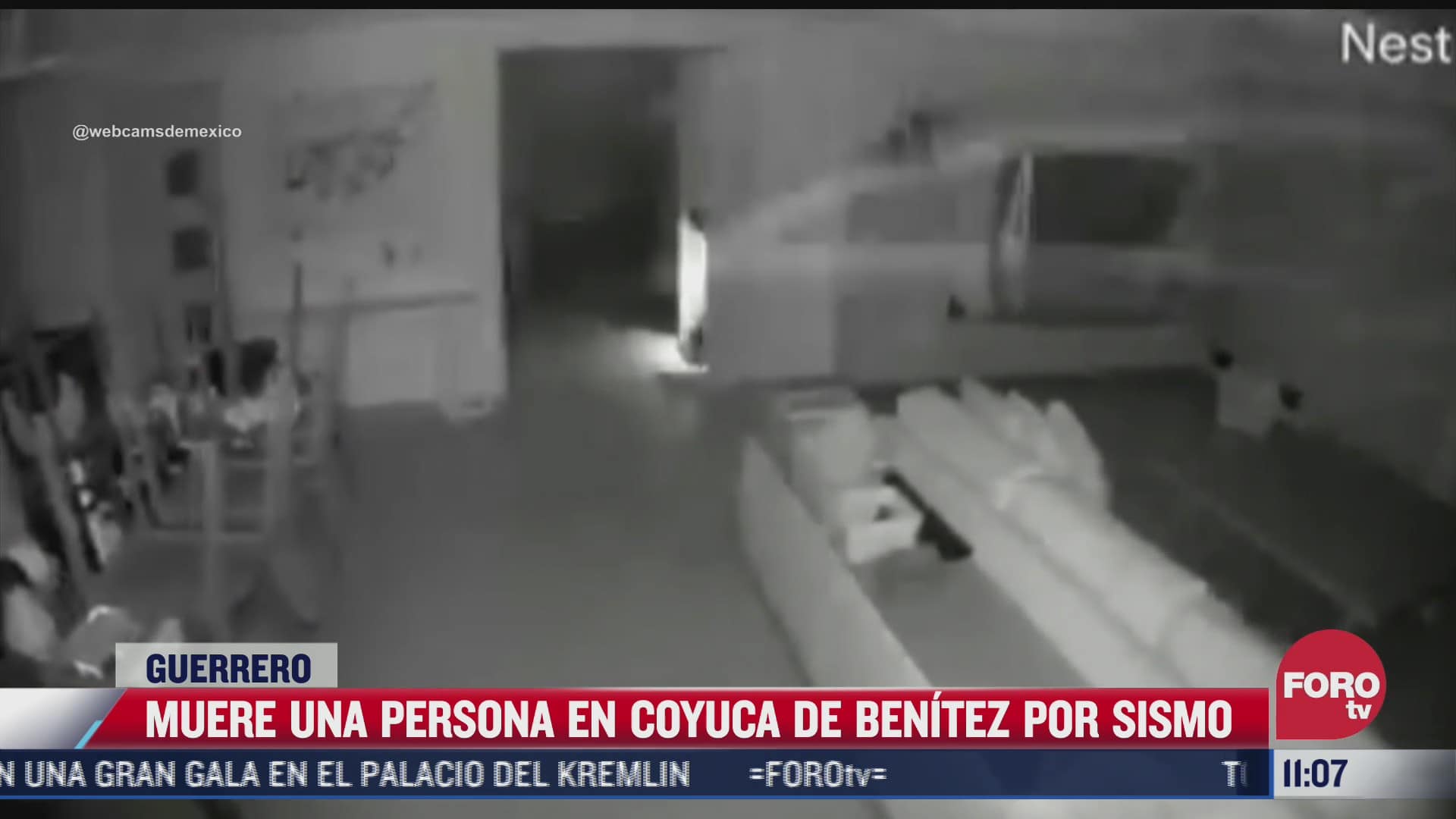 video asi se sacudio un departamento de acapulco en momento exacto del sismo