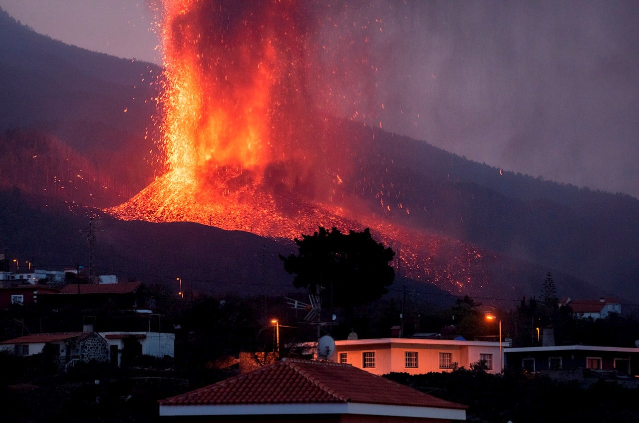Erupción y actividad del volcán La Palma en España