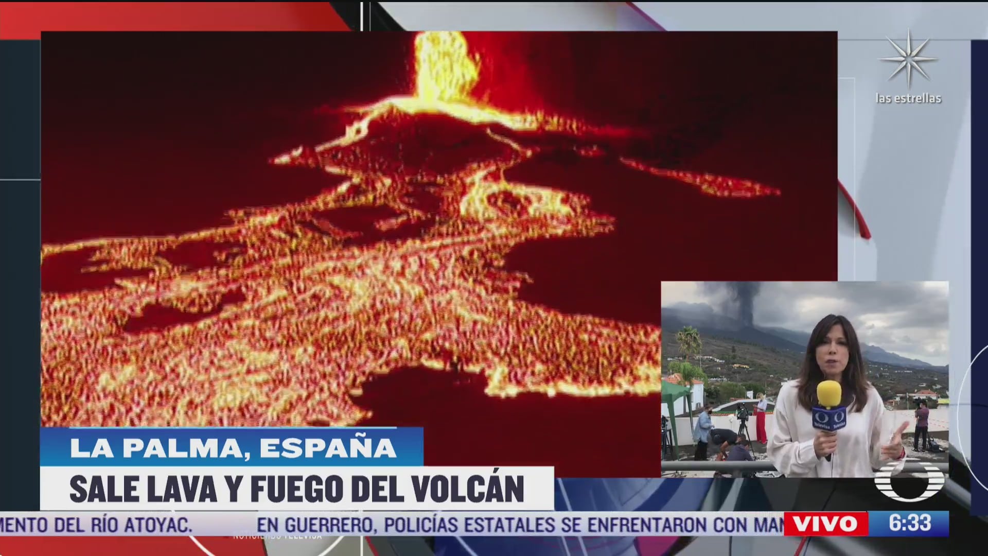 volcan cumbre vieja en espana continua lanzando lava y fuego
