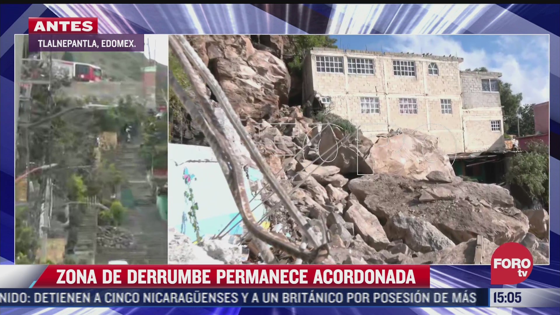zona de derrumbe en chiquihuite permanece acordonada