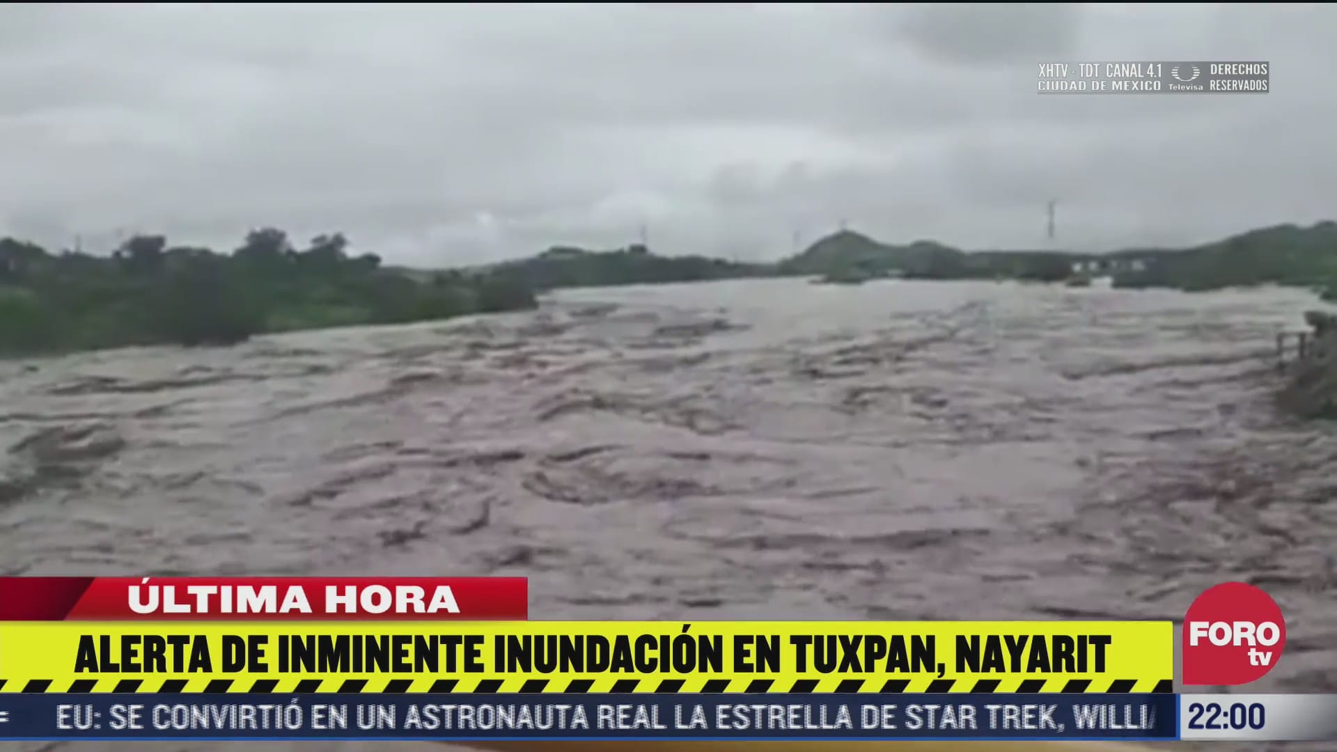 alertan a habitantes de tuxpan nayarit por desbordamiento del rio