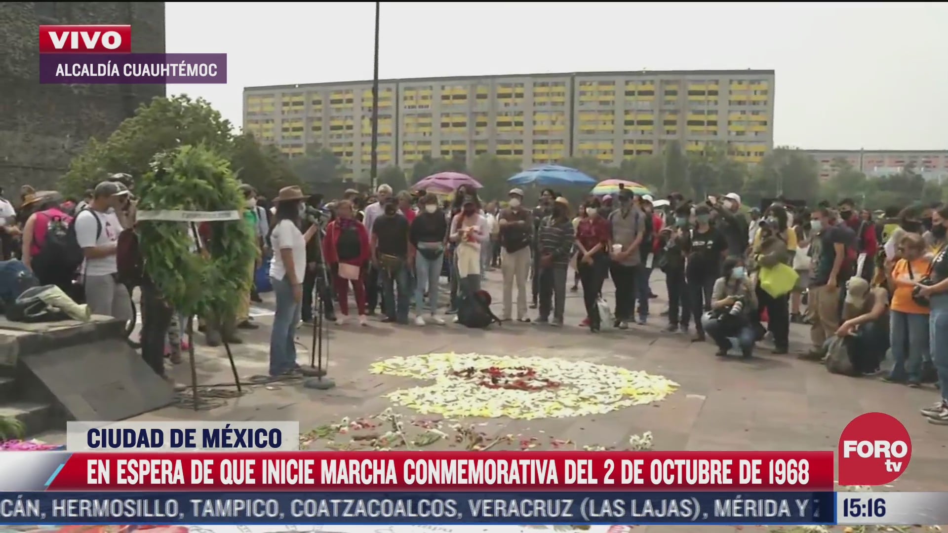 alistan en tlatelolco marcha conmemorativa por el 2 de octubre