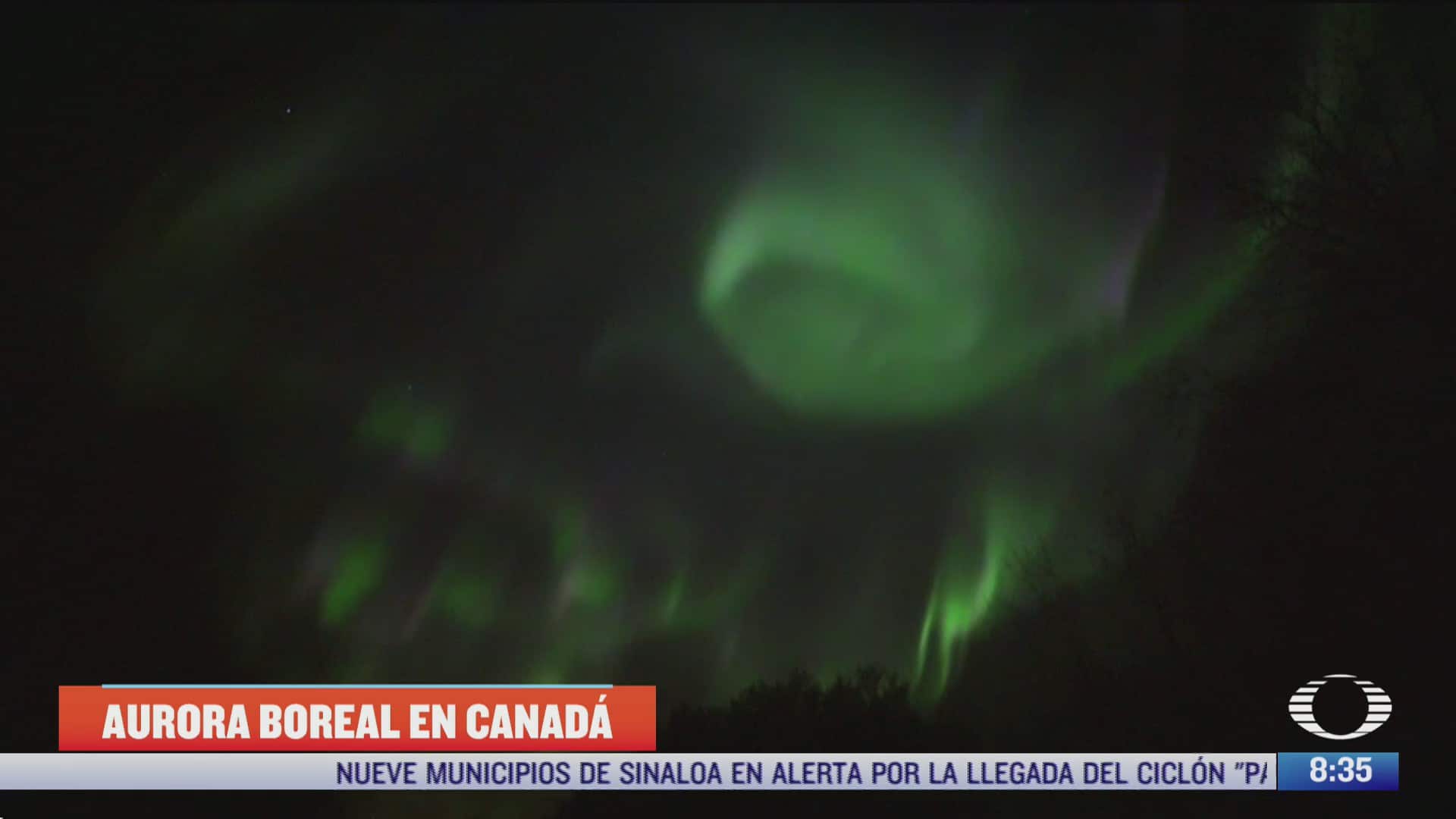 aurora boreal ilumina cielo de edmonton canada