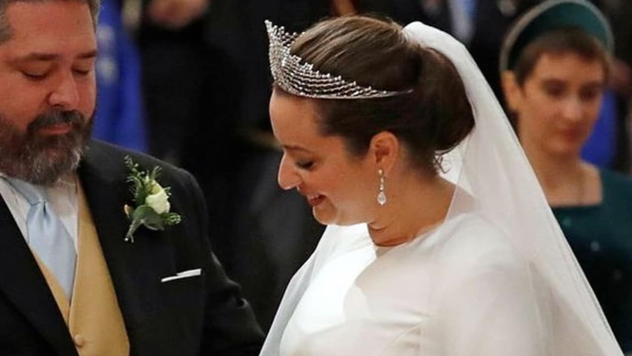 El gran duque Jorge de Rusia, heredero al trono, y Rebecca Bettarini, contraen matrimonio