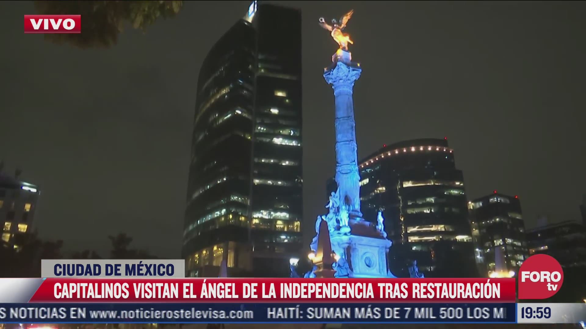capitalinos visitan el angel de la independencia tras restauracion