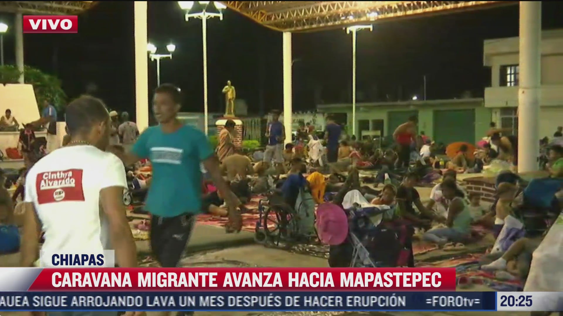 caravana migrante avanza hacia mapastepec