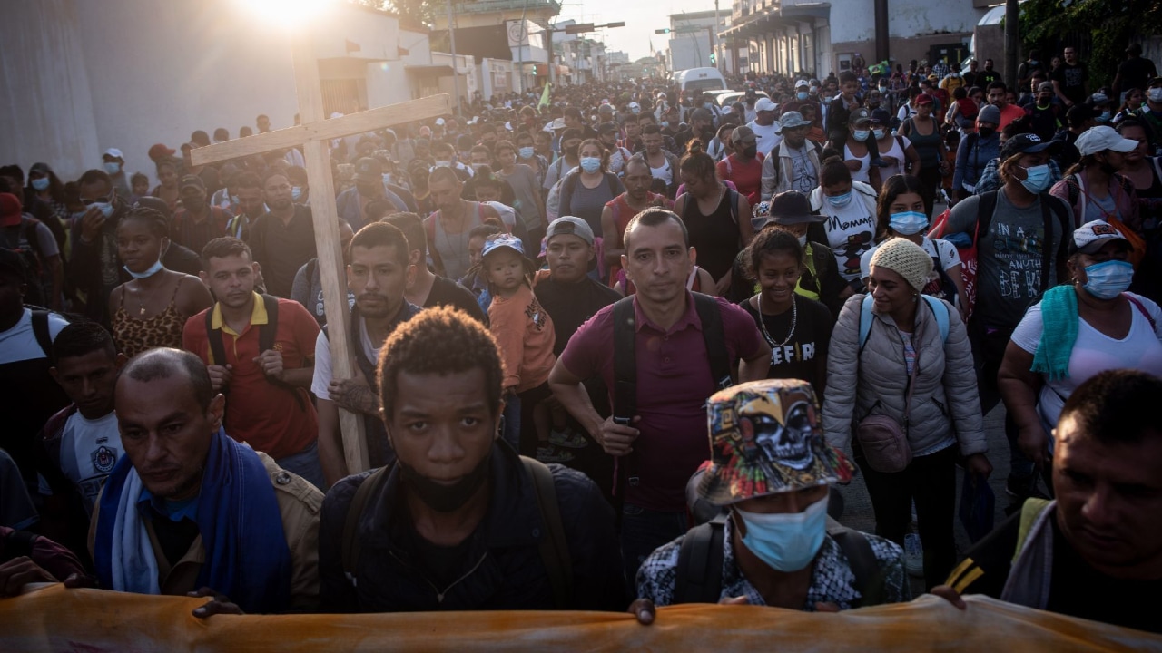 La caravana migrante “Por la libertad, por la dignidad y la paz” reinició su camino hacia la CDMX