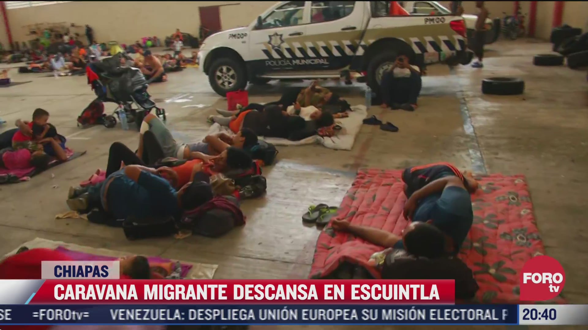 caravana migrante descansa en escuintla partira el sabado a mapastepec
