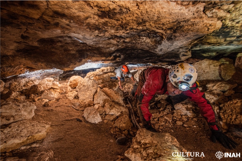 Arqueólogos localizaron una cueva (INAH)