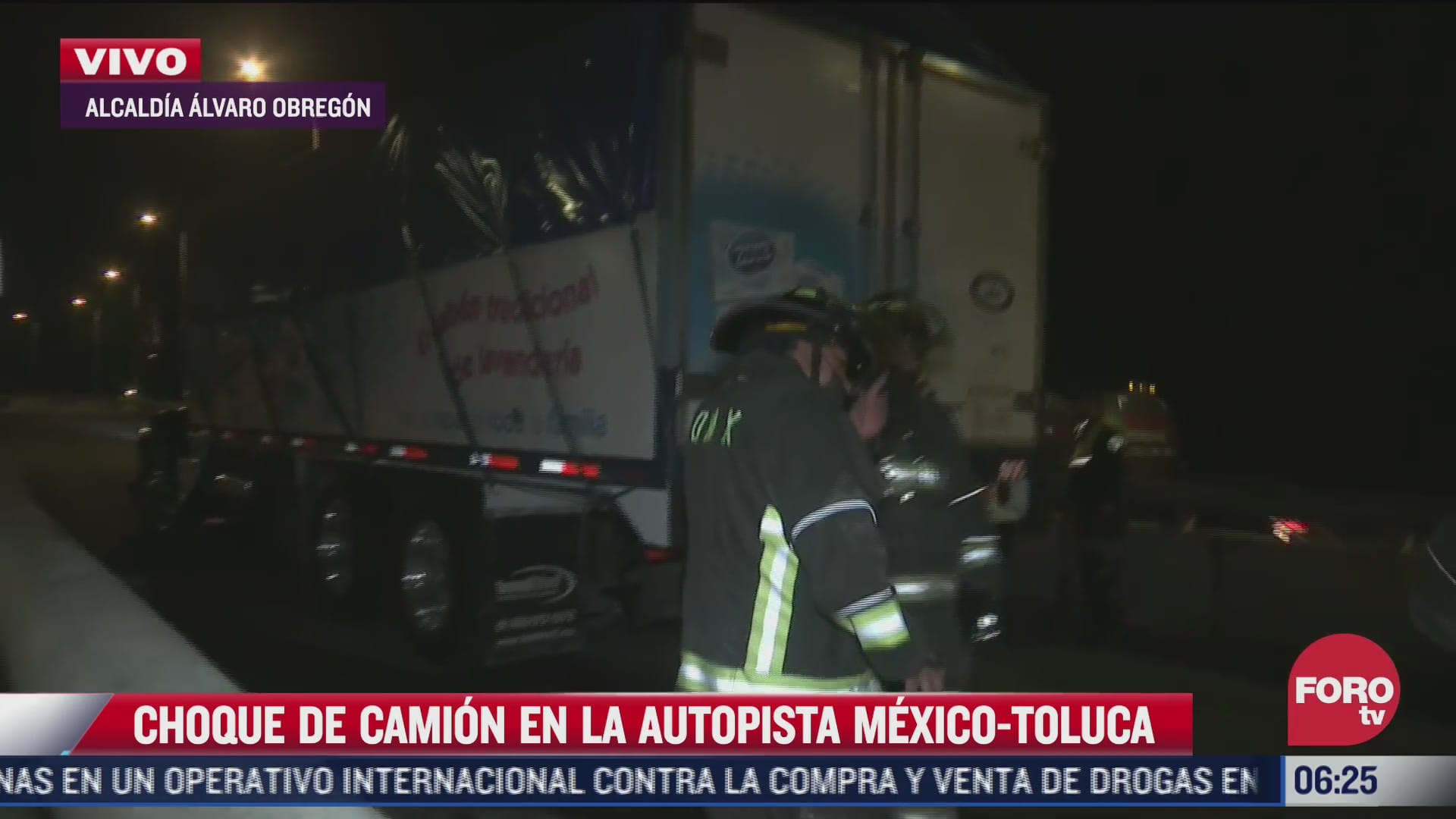 choca camion en la carretera federal mexico toluca no hay lesionados