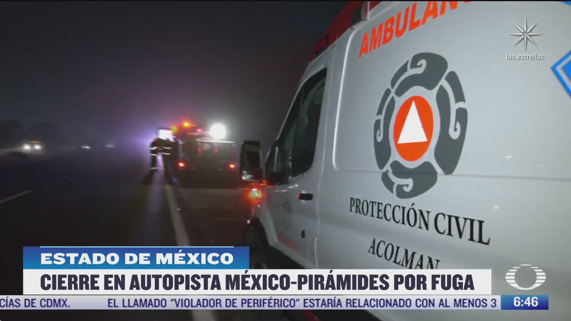 cierran autopista mexico piramides por fuga de combustible en el estado de mexico