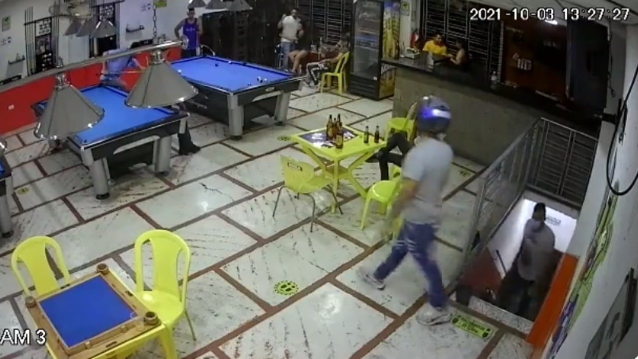 cámara de vigilancia, asaltos, robos, Colombia, captura de pantalla