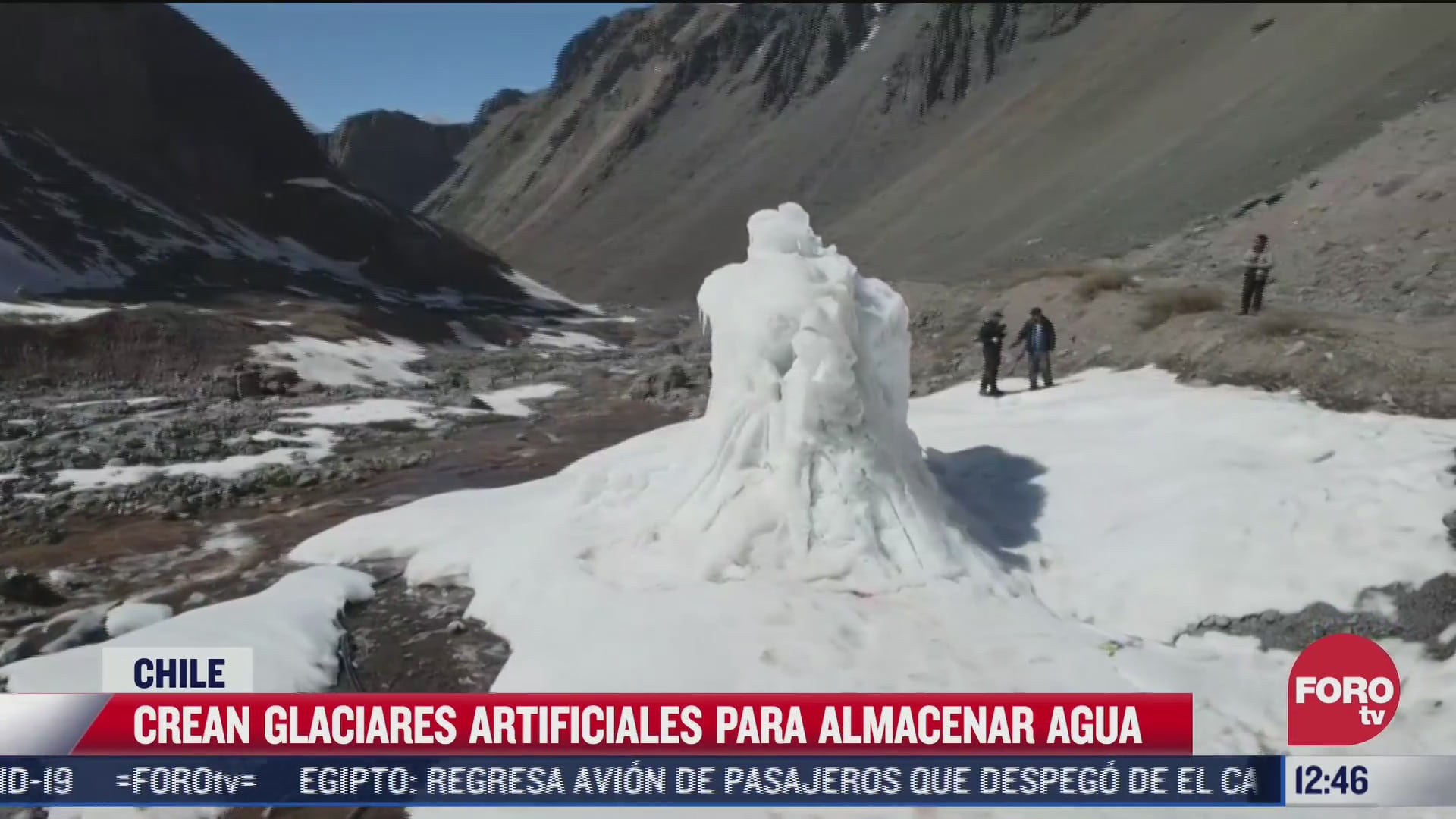 crean glaciares artificiales en chile