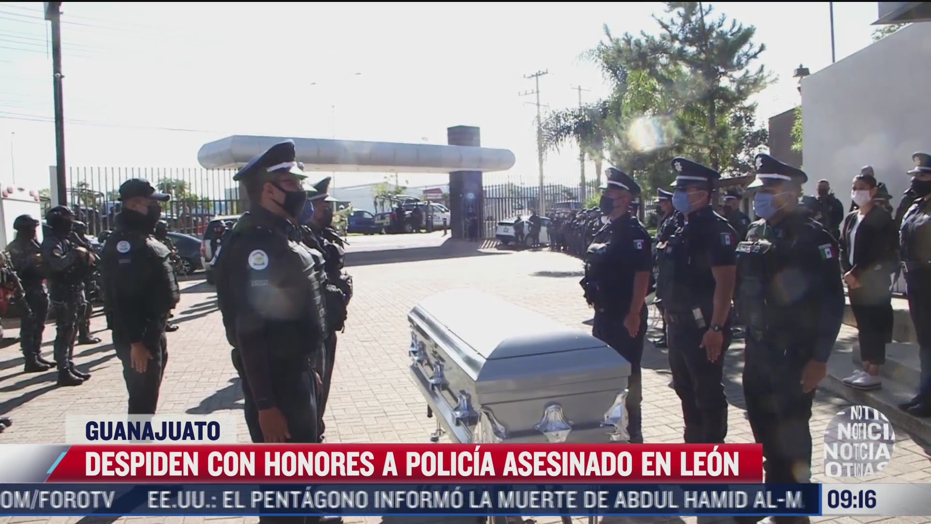 despiden con honores a policia muerto en ataque de civiles armados en leon guanajuato