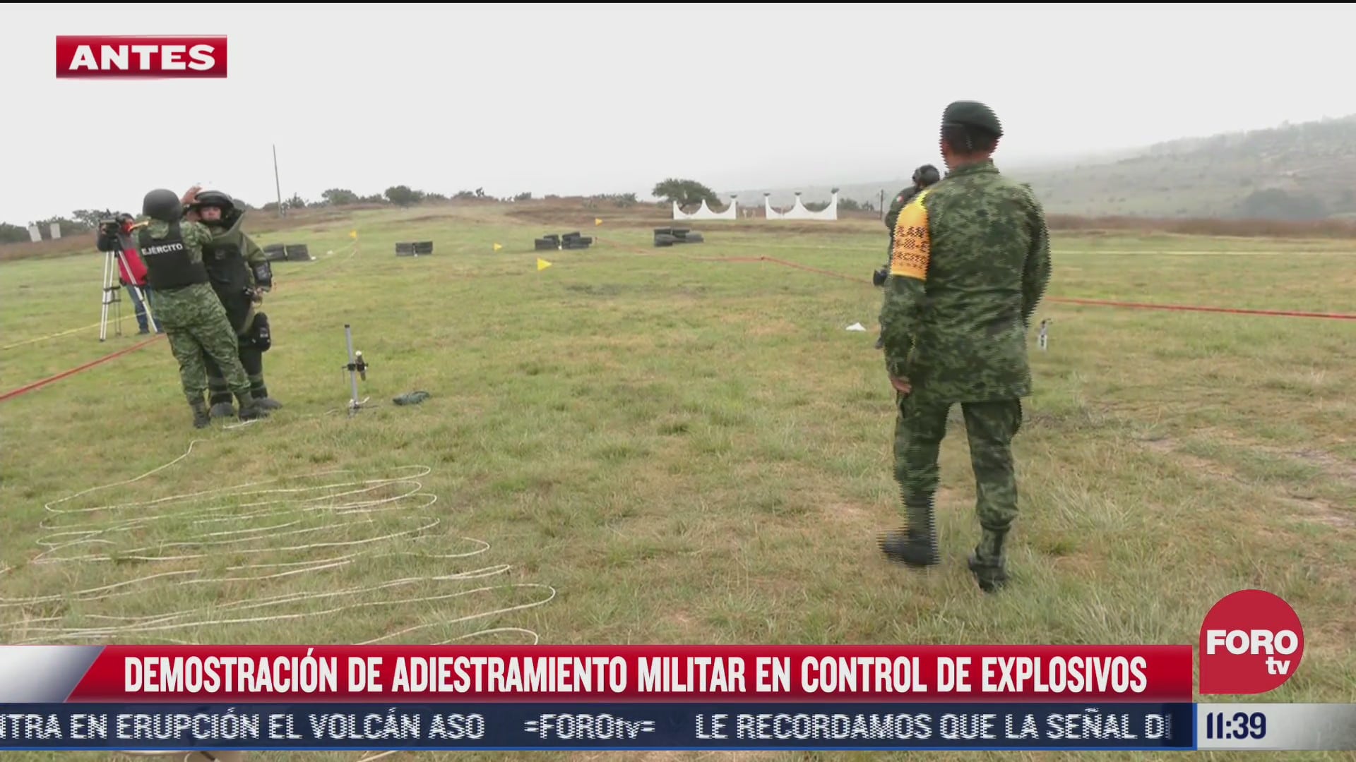 ejercito mexicano realiza demostracion de adiestramiento militar en control de explosivos