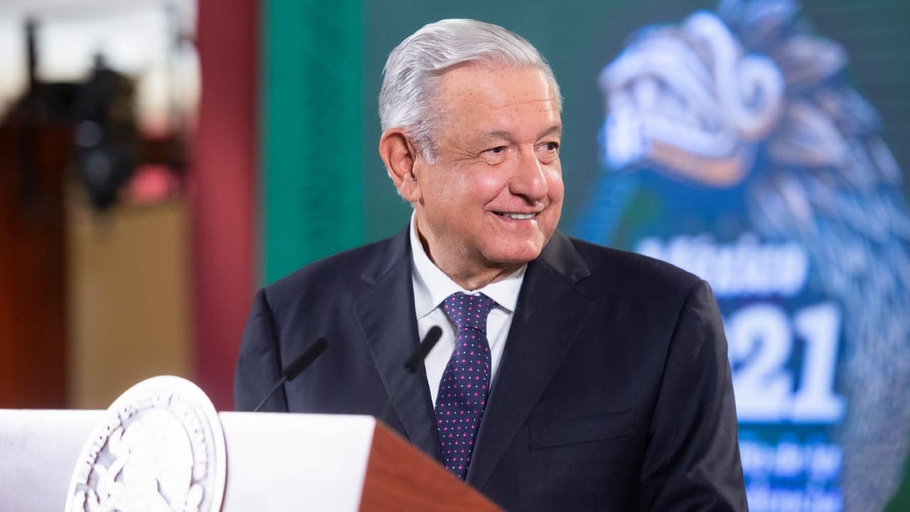 El presidente de México, Andrés Manuel López Obrador, en Palacio Nacional