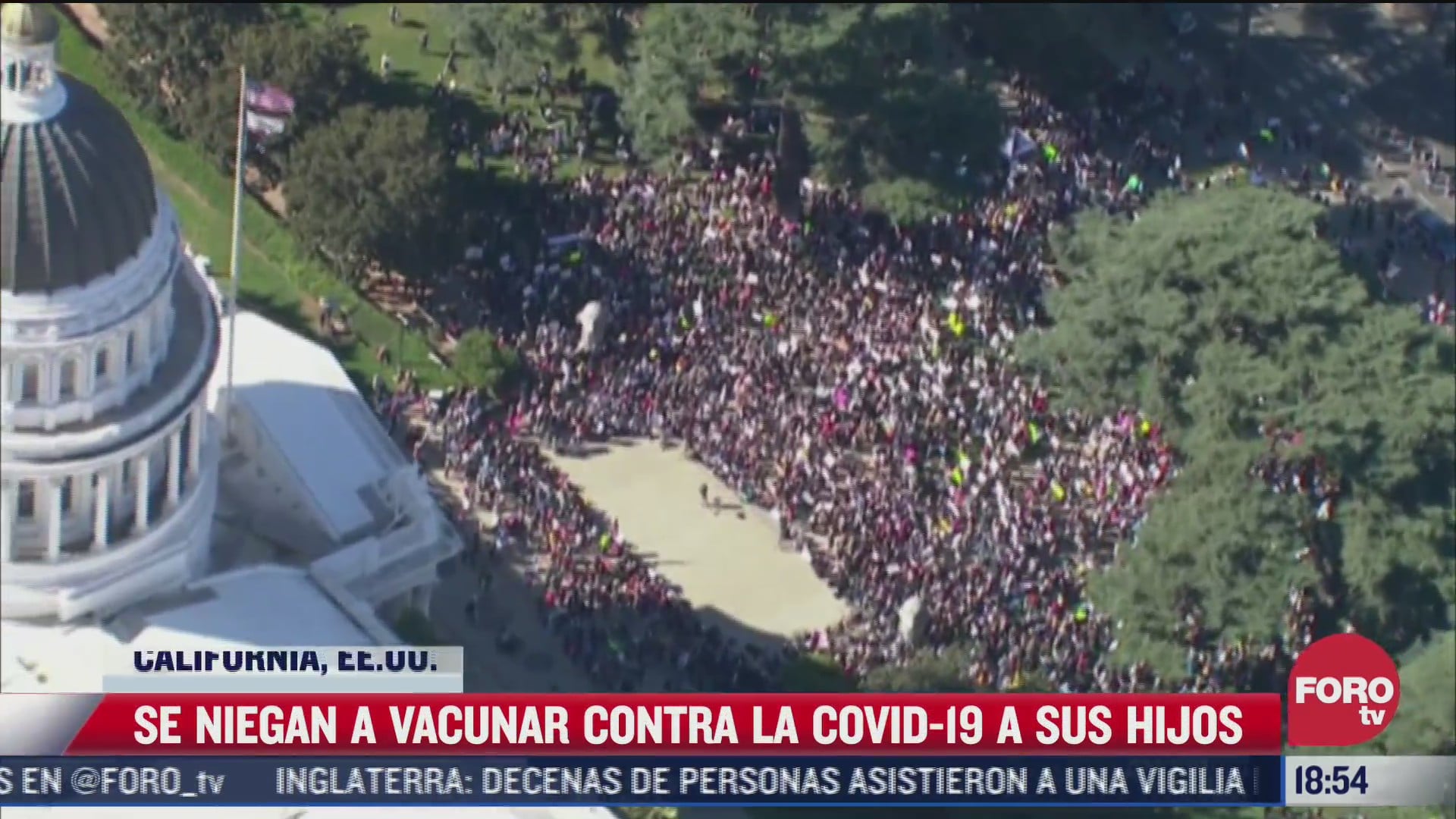 en california protestan contra vacunacion obligatoria a estudiantes