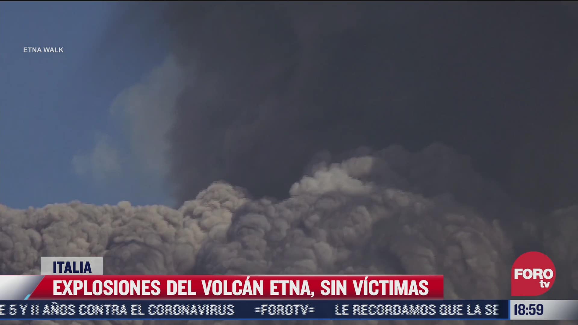 explosiones del volcan etna sin victimas en italia