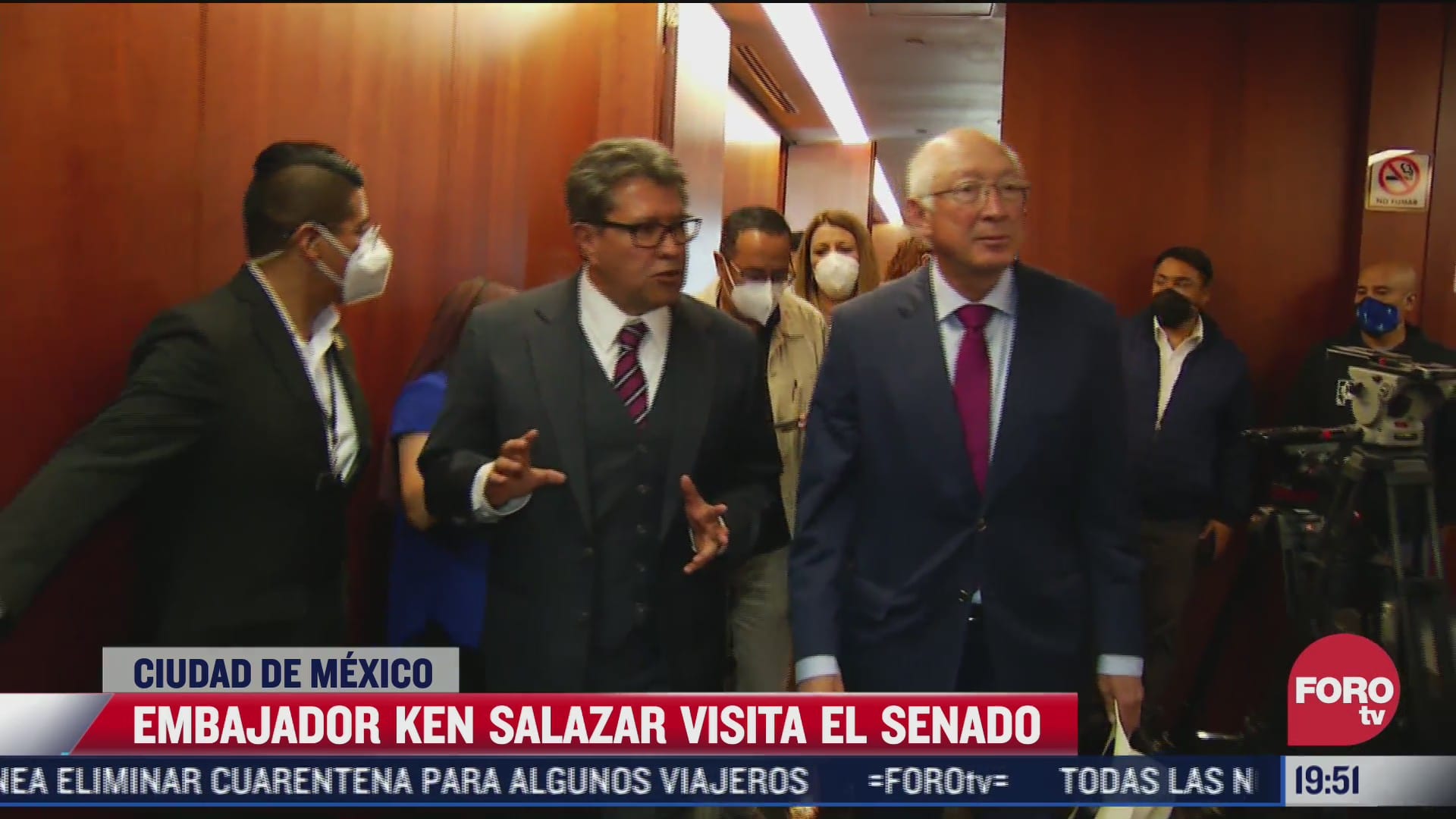 ken salazar embajador de estados unidos en mexico visito el senado de la republica