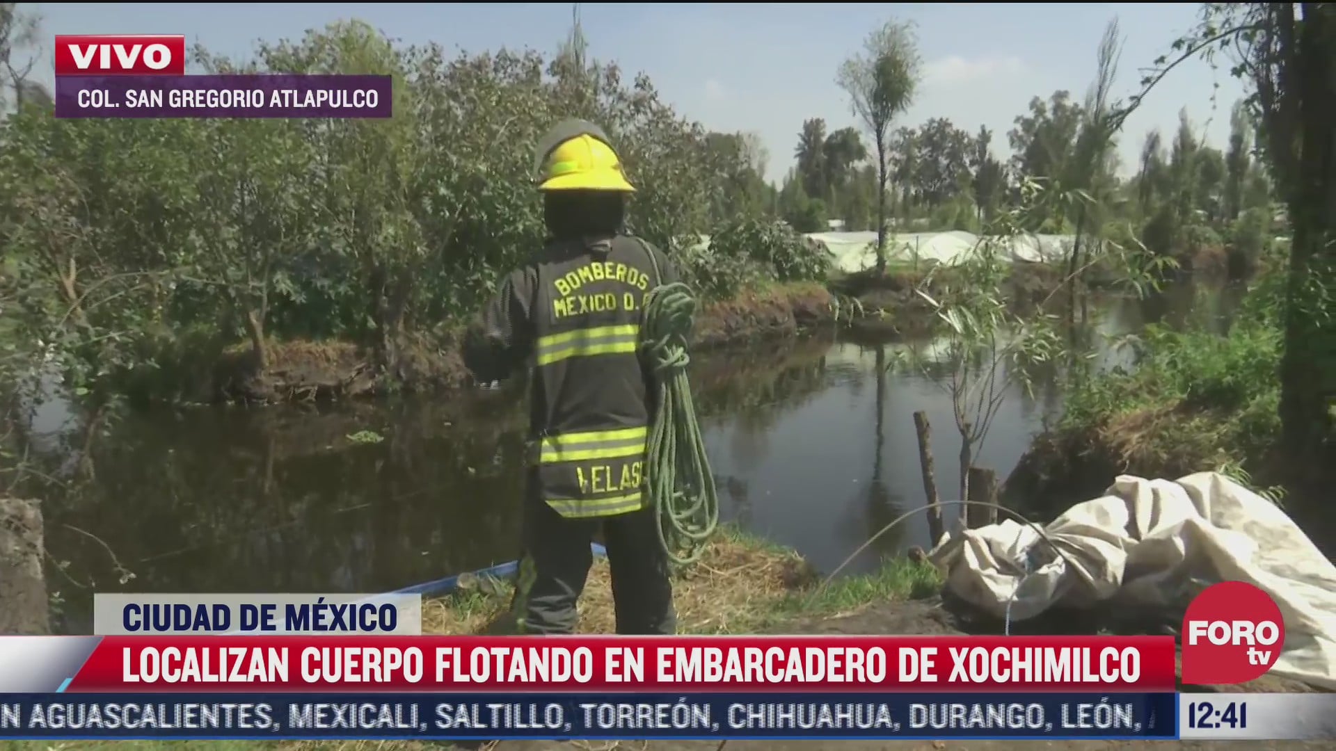 localizan cuerpo en paraje de xochimilco