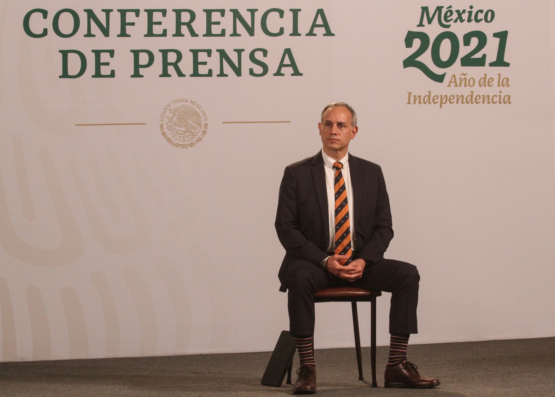 Hugo López-Gatell, durante la conferencia mañanera.