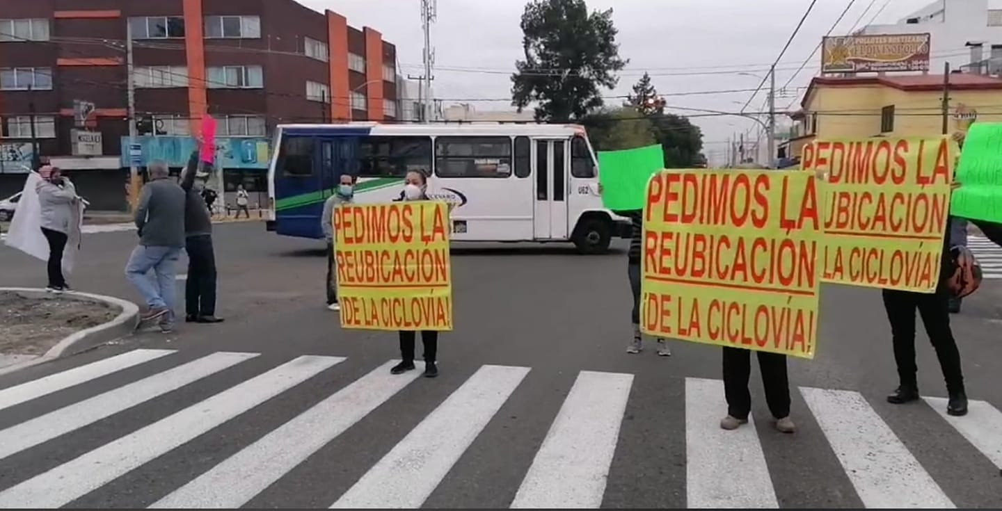 En Puebla se han hecho manifestaciones por la ciclovía