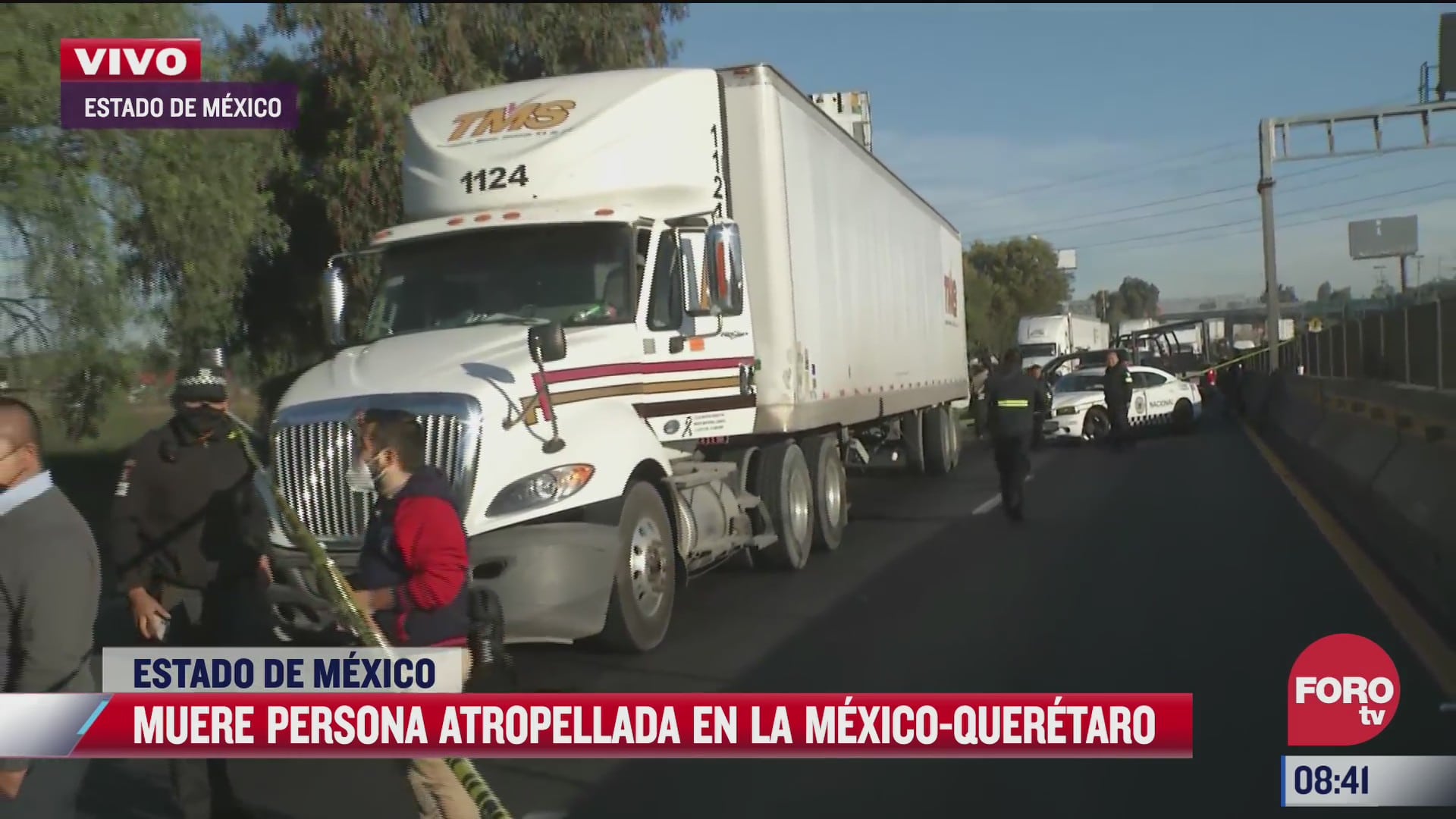 muere hombre atropellado en la autopista mexico queretaro